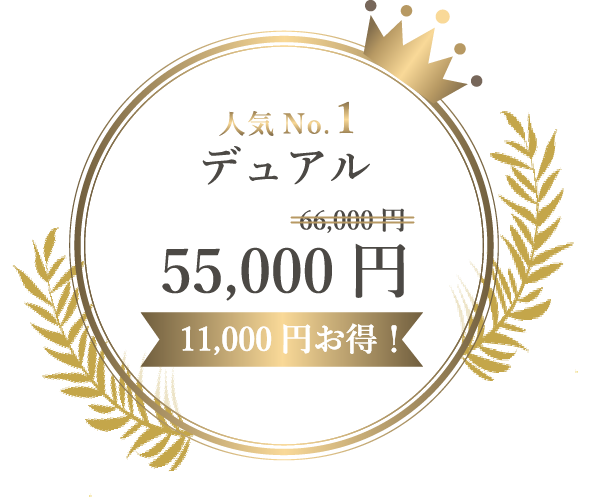 人気No.1 デュアル 55,000円